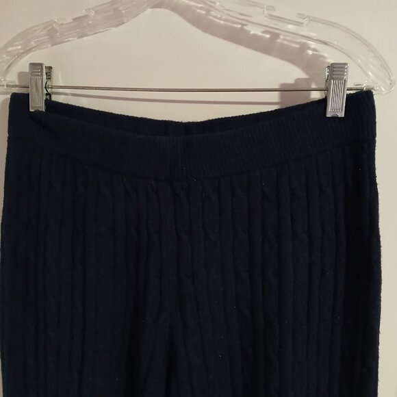 GAP Women's Dark Blue Cable-Knit Sweater Pants Size SM - Picture 5 of 10